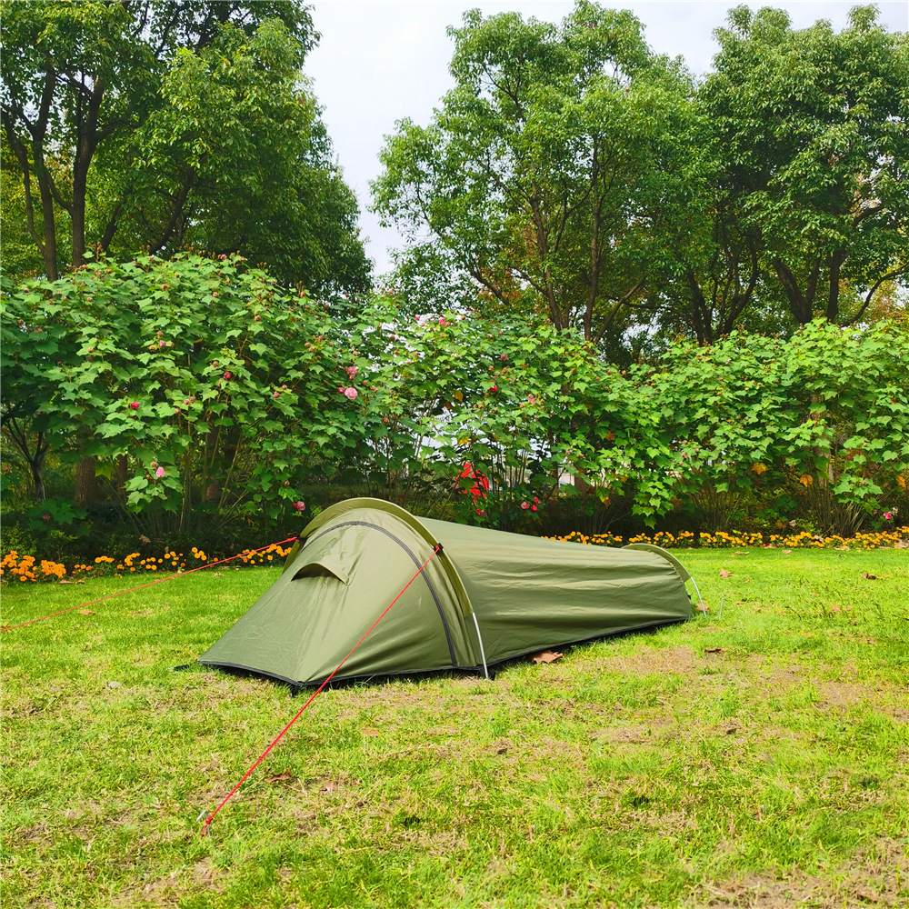 Lều cắm trại ngoài trời siêu nhẹ cho một người kiêm túi ngủ di động