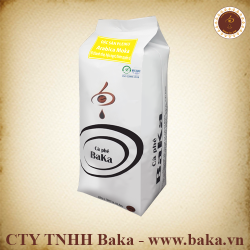 Cà Phê Nguyên Chất Baka - Moka (Bì 500g)