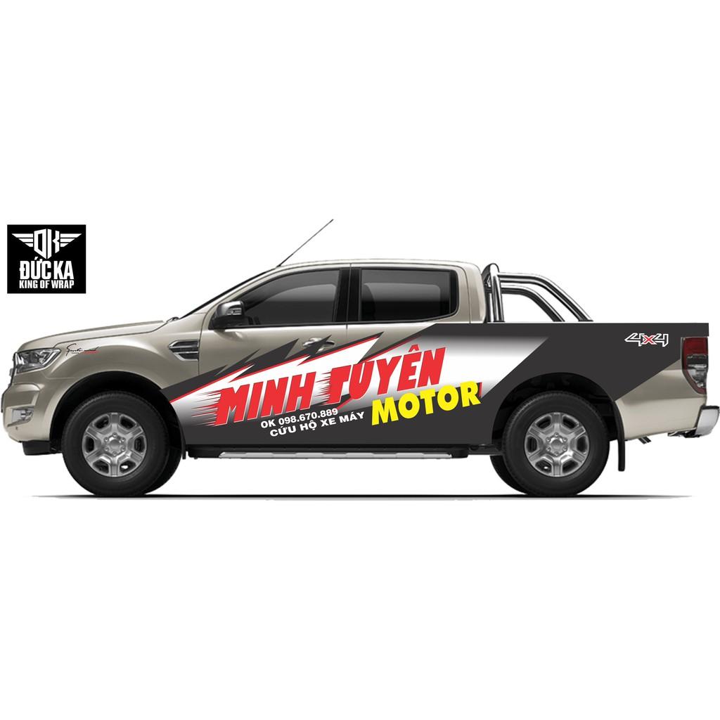 Decal Tem Xe Ô Tô Ford Ranger