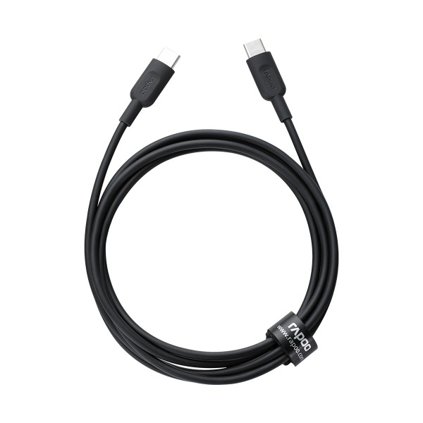 Dây Cáp Sạc Nhanh USB Type C to Type C Dài 1.5M Chuyên Sạc Macbook, Laptop, Smartphone Rapoo PD60 - Hàng Chính Hãng