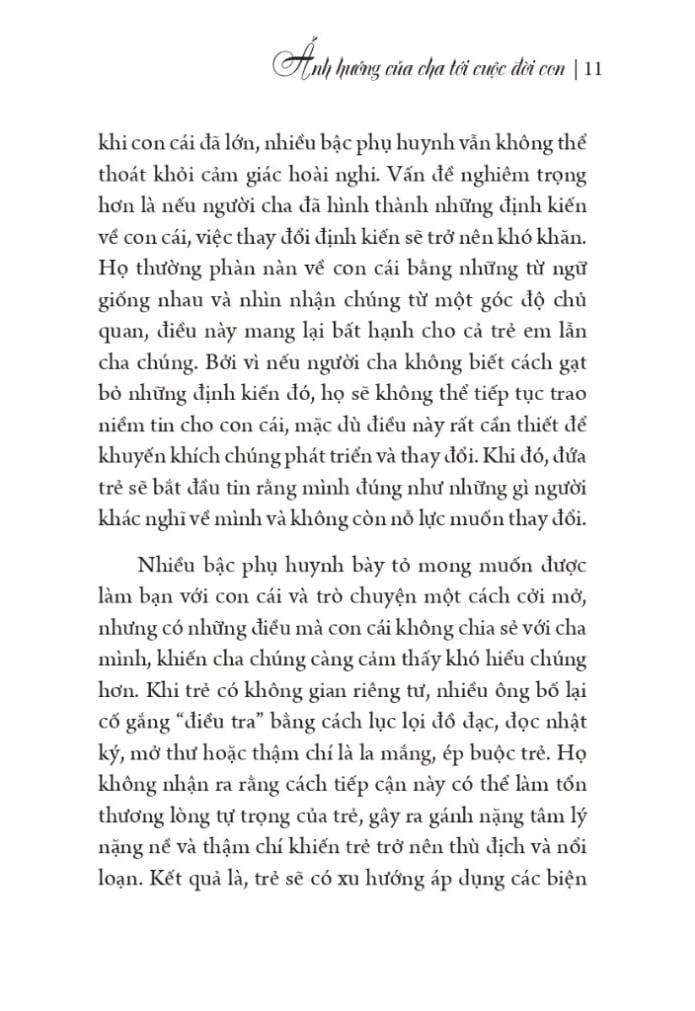 Sách - Ảnh Hưởng Của Cha Tới Cuộc Đời Con