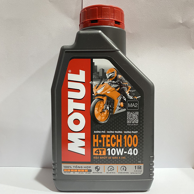 Dầu nhớt xe máy MOTUL H-TECH 100 4T 10W40 1L