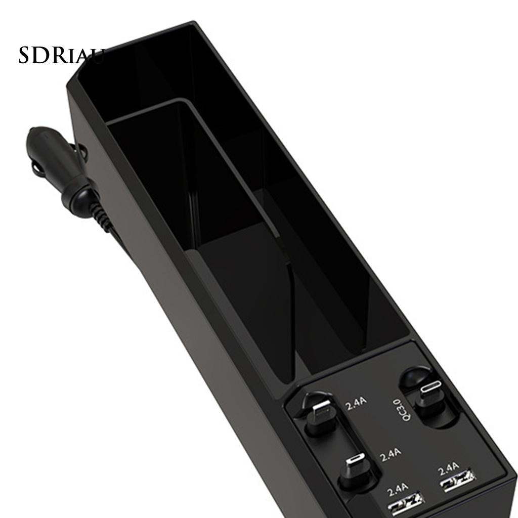 Set 2 Khay Đựng Đồ Đa Năng Gắn Khe Ghế Ngồi Xe Ô Tô