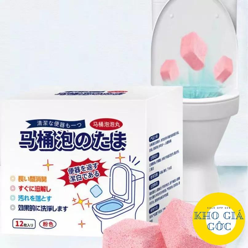 Hộp 12 Viên Sủi Thông Tắc Làm Sạch Bồn Cầu Có Hương Thơm khogiagoc