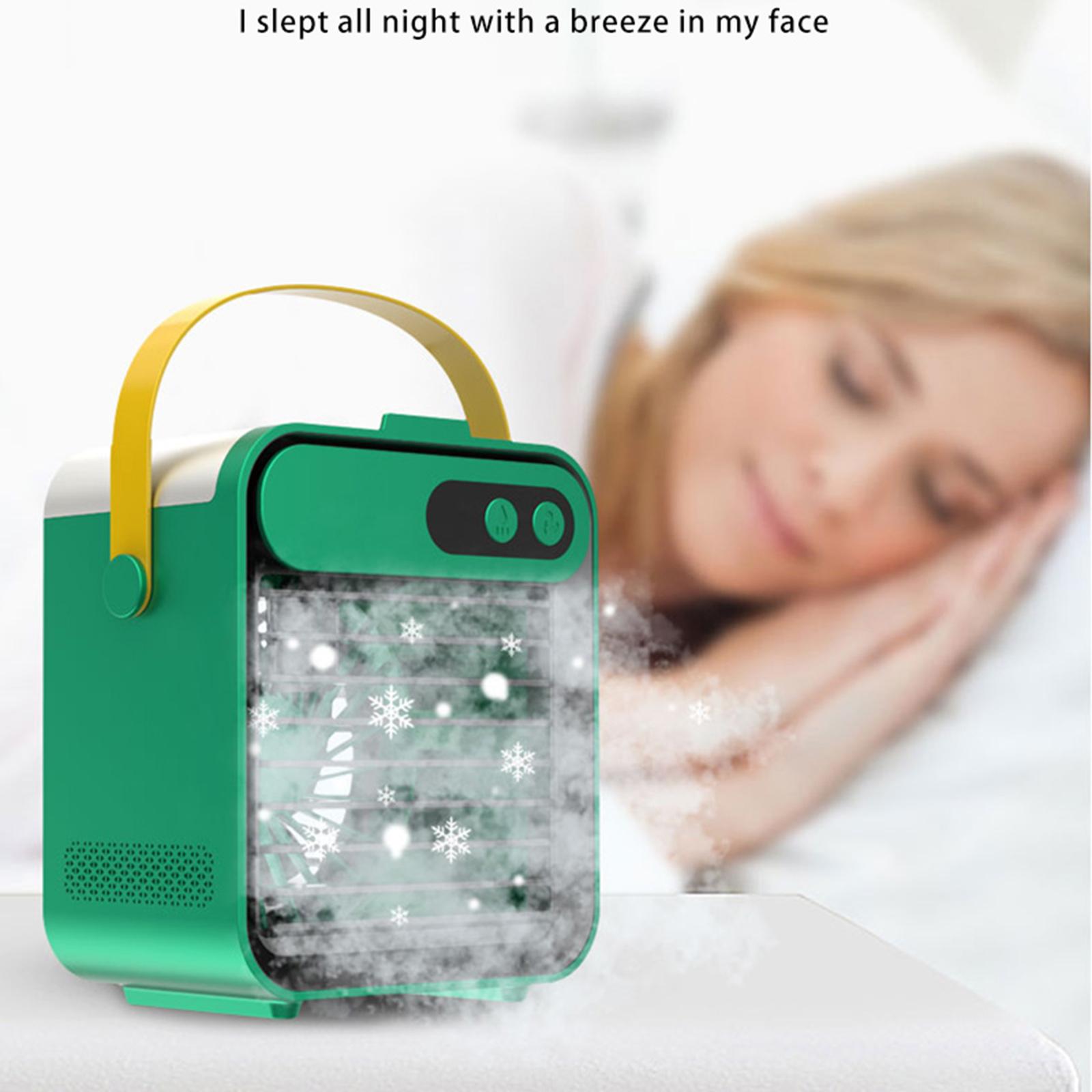 USB Air Conditioner Fan Air Cooler 3 Fan Speed Humidifier Purifier