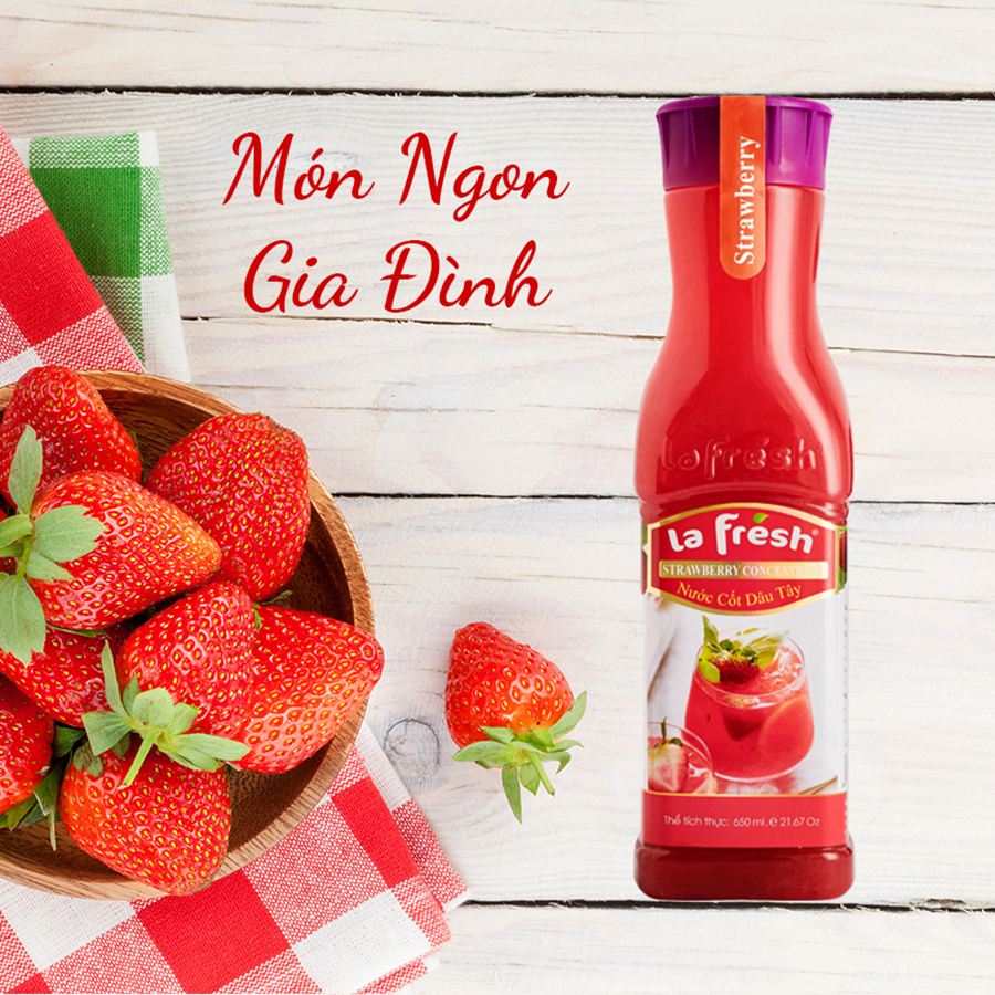 Nước cốt dâu tây La Fresh - 650ml
