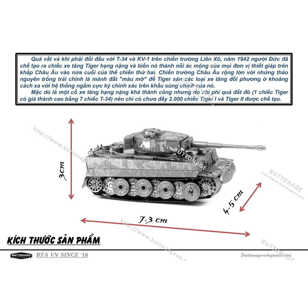 Mô Hình Lắp Ráp 3d Xe Tăng Tiger 1 - Đức