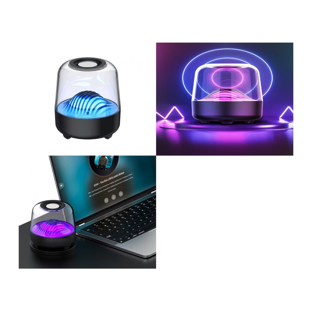 Loa bluetooth có đèn nháy đổi màu theo nhạc