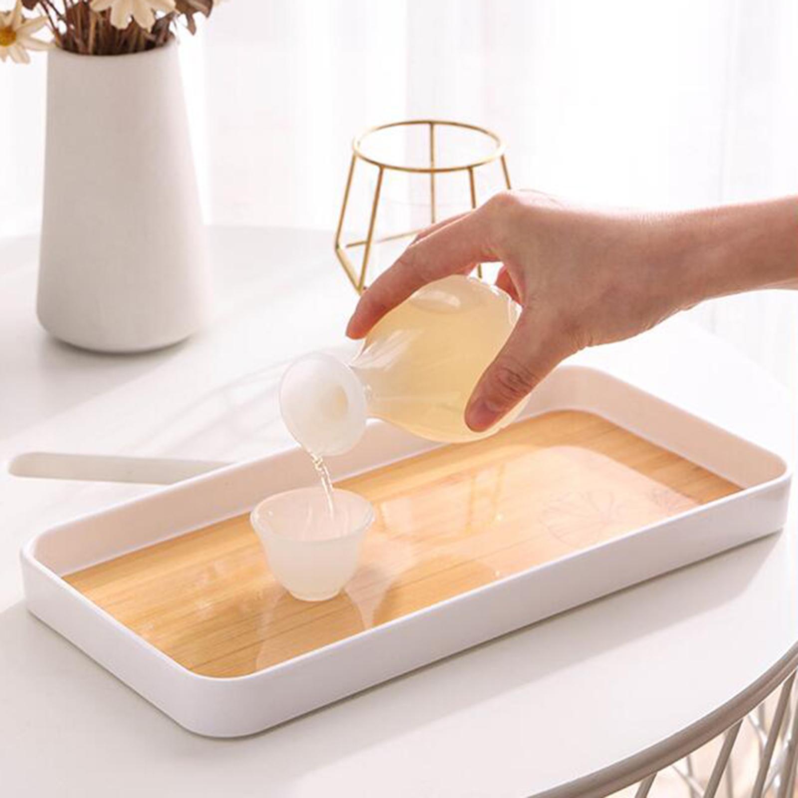 Portable Serving Tray Dessert Tray Fruit Plate for Cookie Pastry Fruits