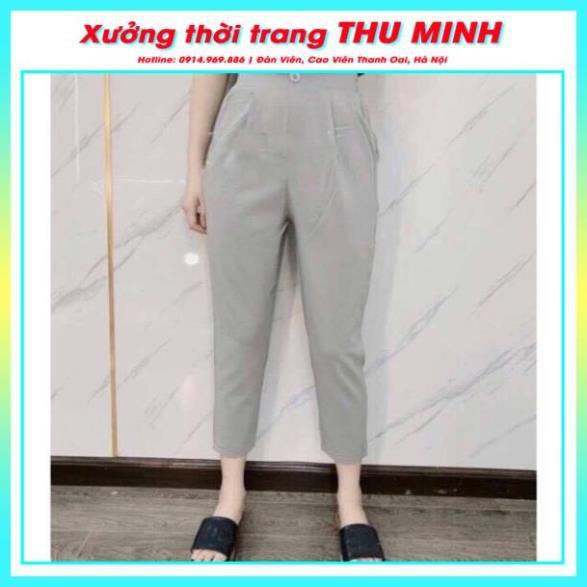 Quần dài baggy đũi thái. Chất đũi mát mềm mại cao cấp (40 - 65kg)