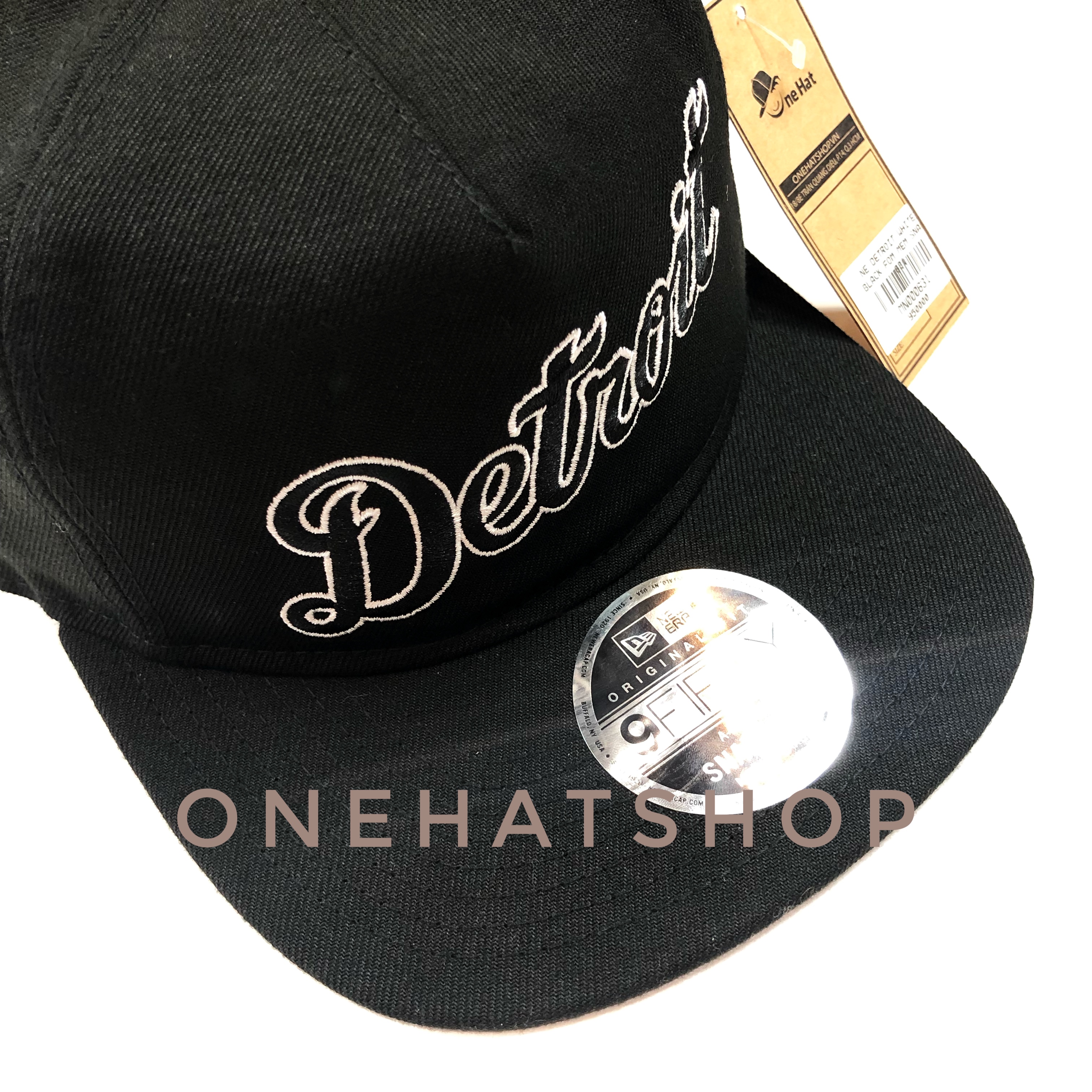 Nón snapback fom mềm 5panel Detroit xịn