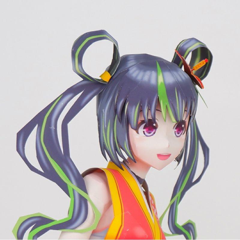 Mô hình giấy anime girl Anime Virtual idol [Japanese Virtual youtuber] VTuber Ui Nema (Okinawa club)