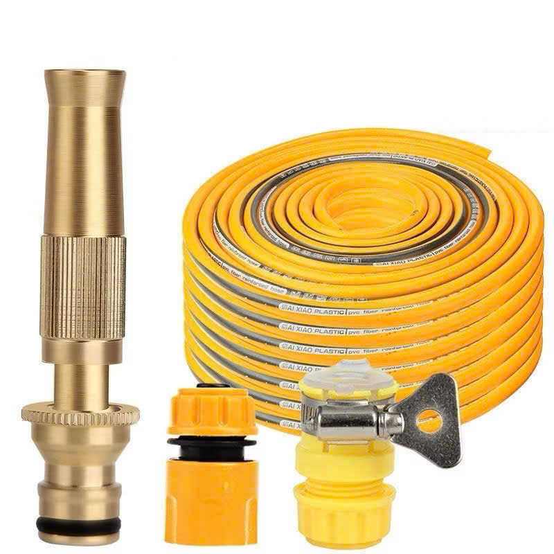 Vòi Tưới Cây, Vòi Xịt Rửa Xe Đa Năng Tăng Áp Lực Nước Cực Mạnh 10m, Lắp Vòi Nước Thông Thường (Đầu Vòi Đồng) - HÀNG CHÍNH HÃNG MINIIN