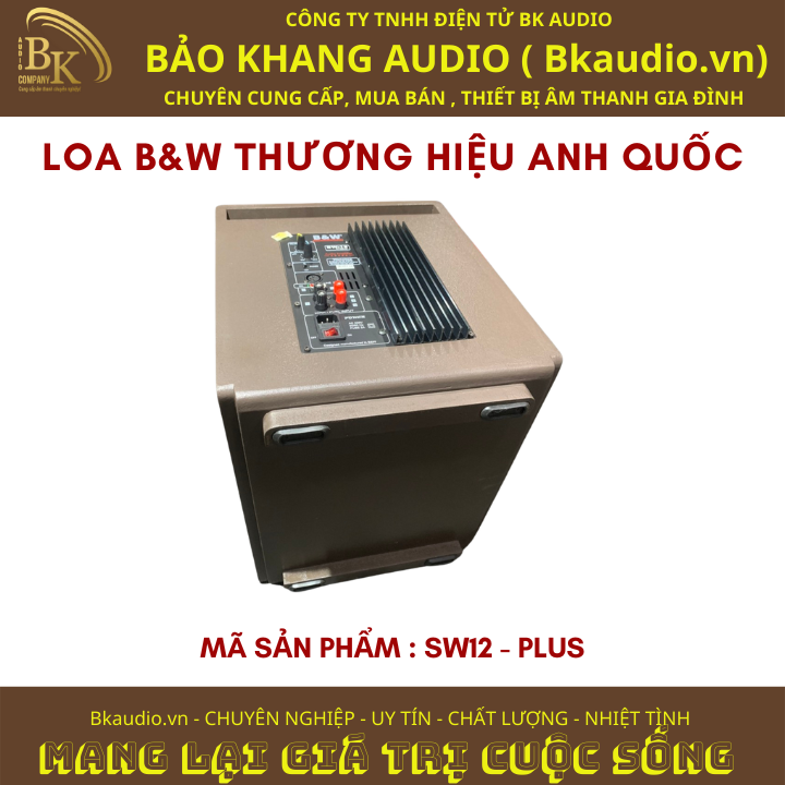 Loa sub SW12PLUS. Loa thương hiệu B&W . Msp : SPL&A-03