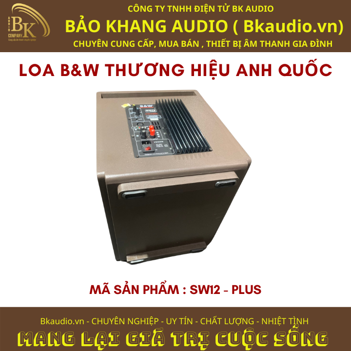 Loa sub ( loa trầm ) SW12PLUS. Loa thương hiệu B&amp;W ( Anh quốc ). Msp : SPL&amp;A-03