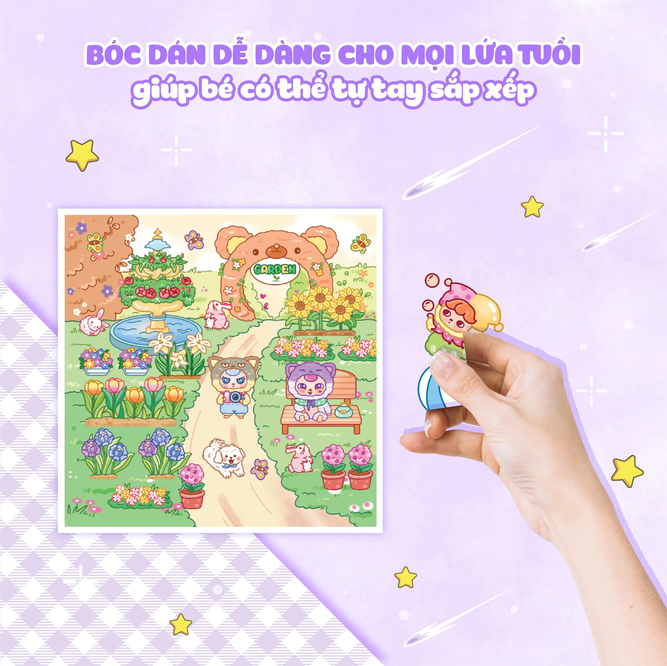 Sách Bóc Dán Sticker Sáng Tạo Baby Three - ảnh 3