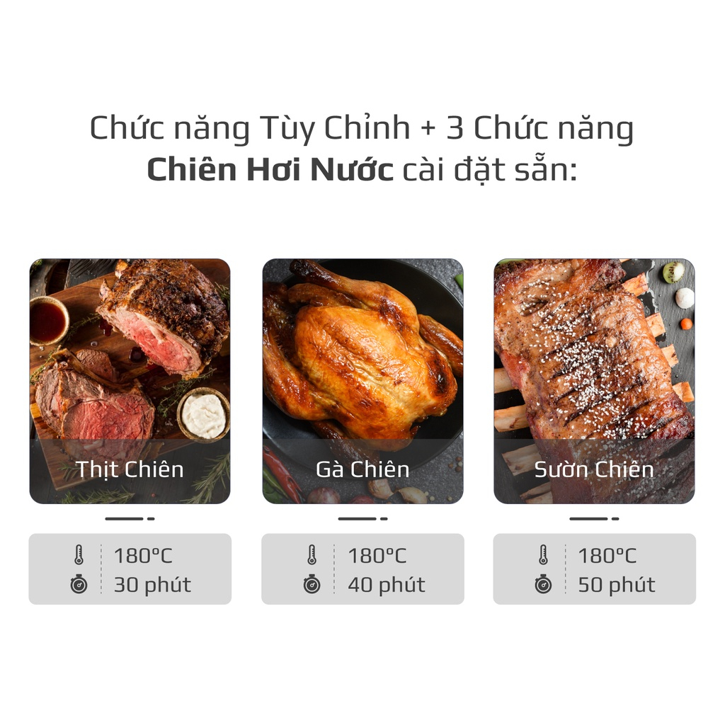 Nồi Chiên Hơi Nước OLIVO SF15, 37 Chương Trình Cài Sẵn, Dung Tích 15L, Công Suất 2620W, Hàng Chính Hãng