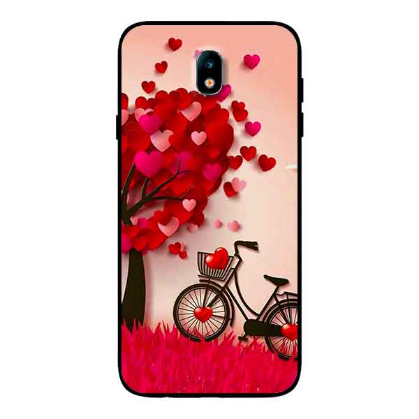Ốp Lưng in cho Samsung J7 Pro Mẫu NỀN TRÁI TIM 2 - Hàng Chính Hãng