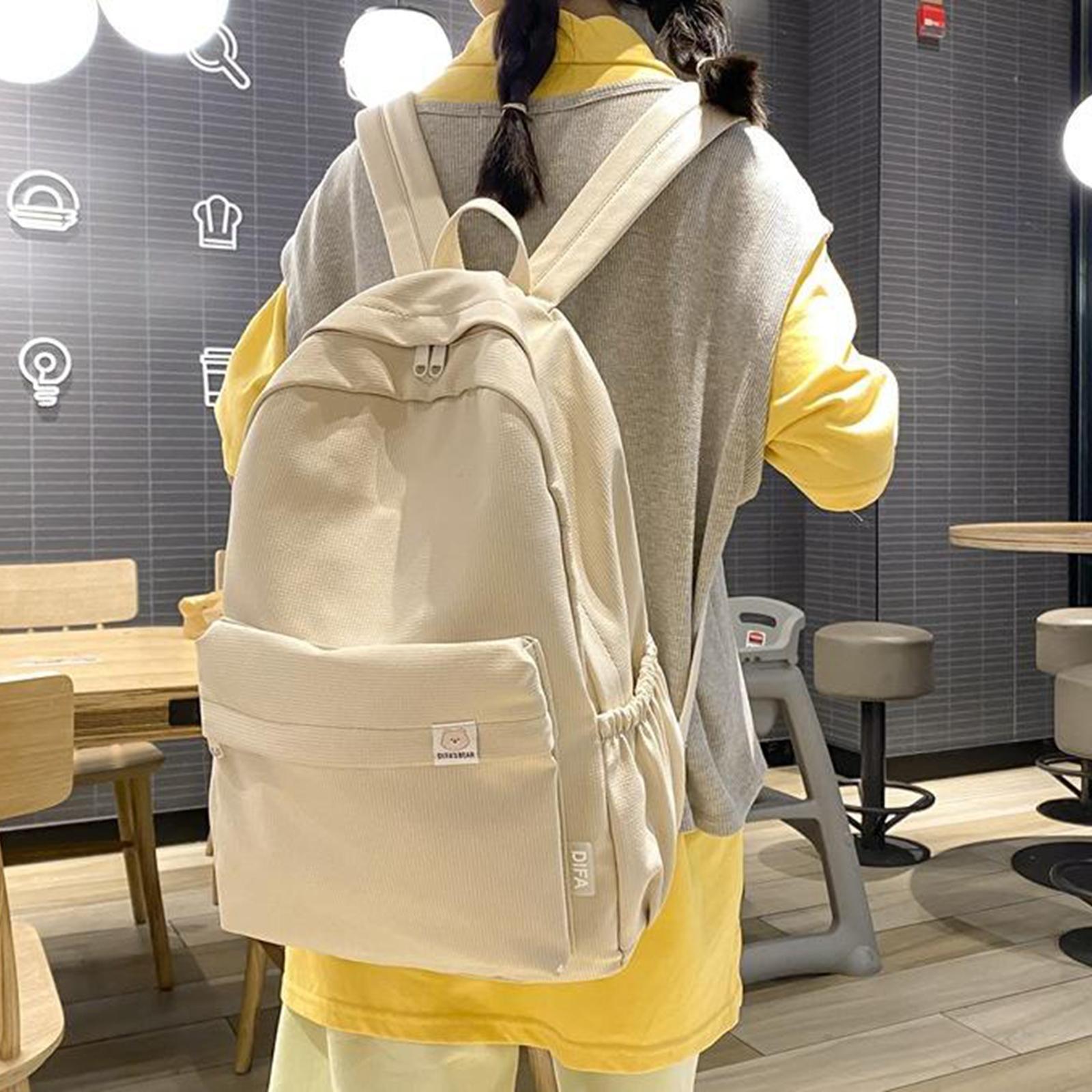 Solid Color Backpack Lightweight for Camping Outdoor Activities Short Trips