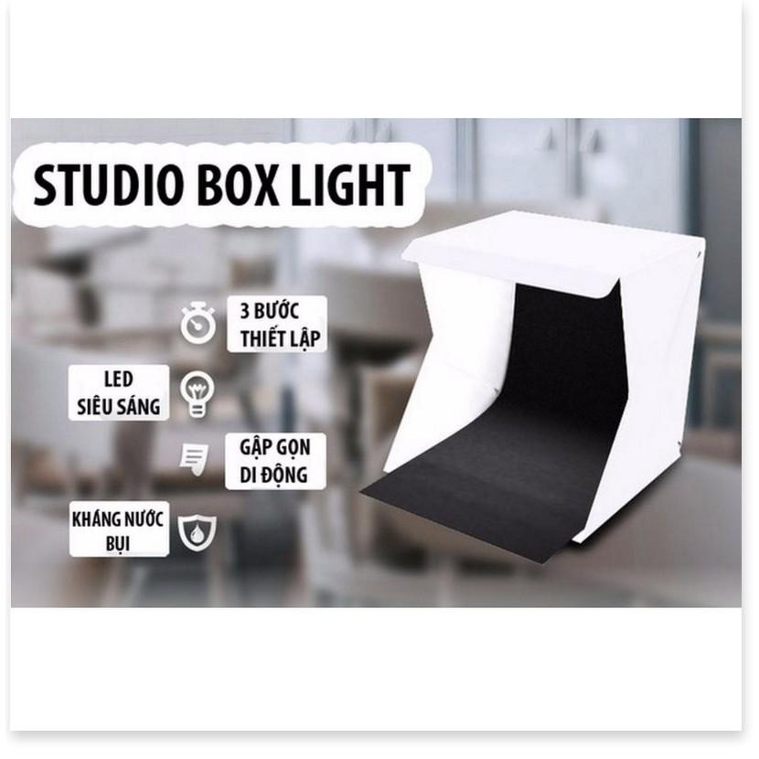 Hộp Studio chụp ảnh sản phẩm Light room, đèn Led siêu sáng (Trắng)