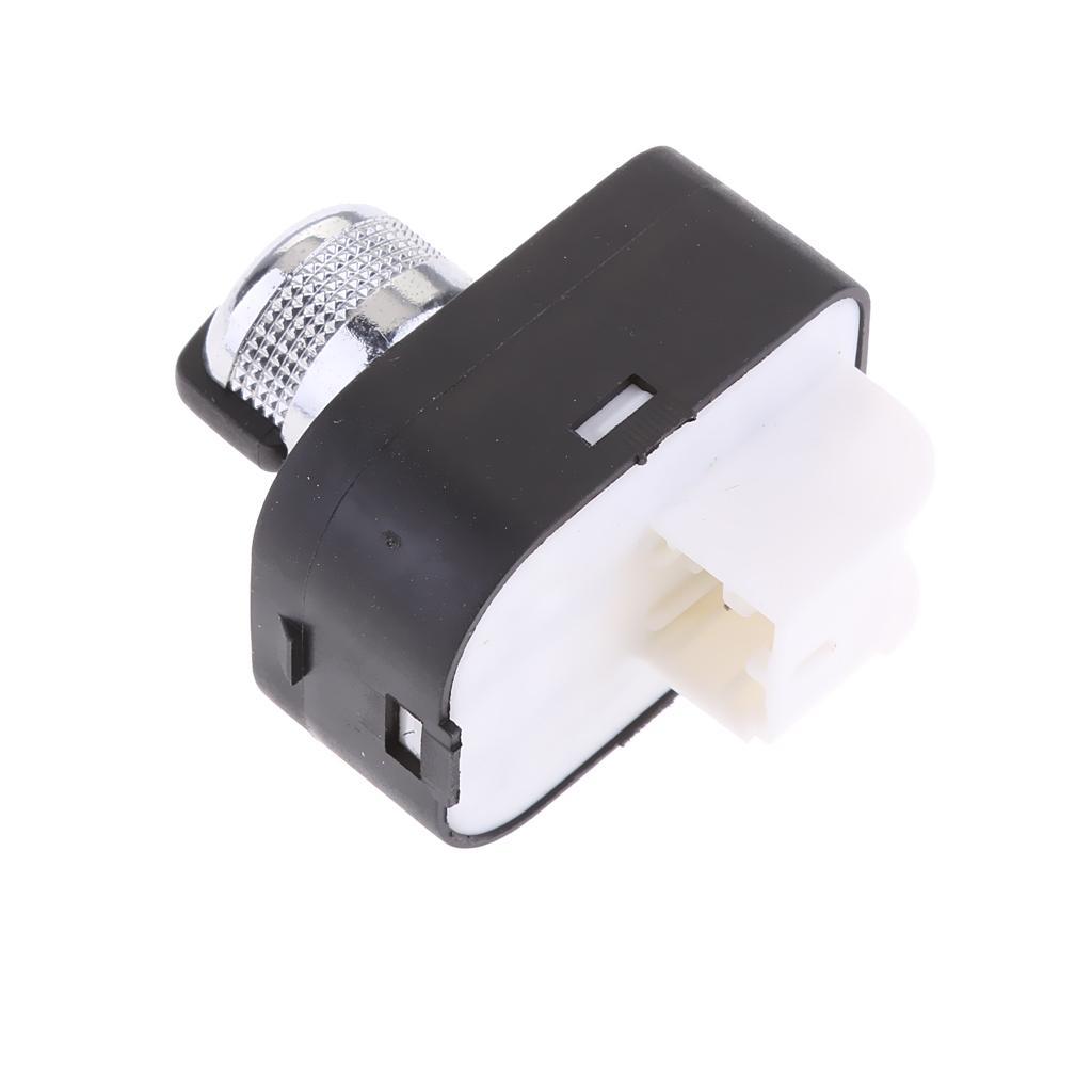 For   A4 B6 B7 Side Mirror Switch Chrome Tips Button Control Knob