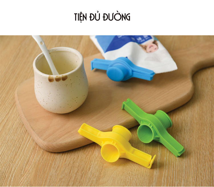 Combo 4 Dụng cụ Kẹp Niêm Phong Túi Đựng Thực Phẩm Tiện Lợi