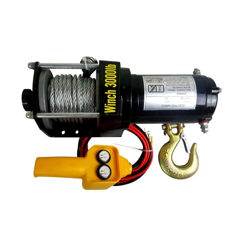 Tời Ắc Quy - Tời cứu hộ ô tô Winch - 3000lbs (24v)