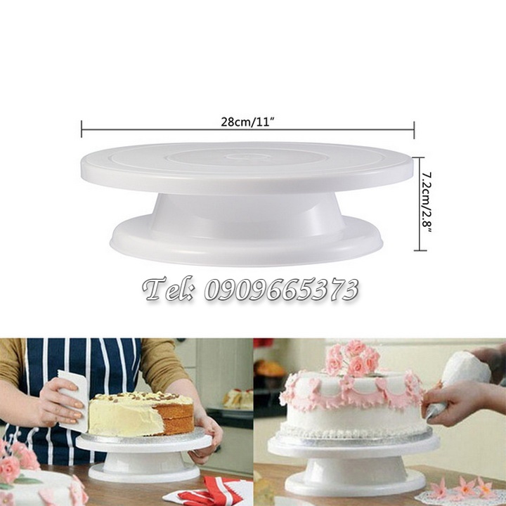 Bàn xoay làm bánh kem – Loại 28 cm – Mã số 1567