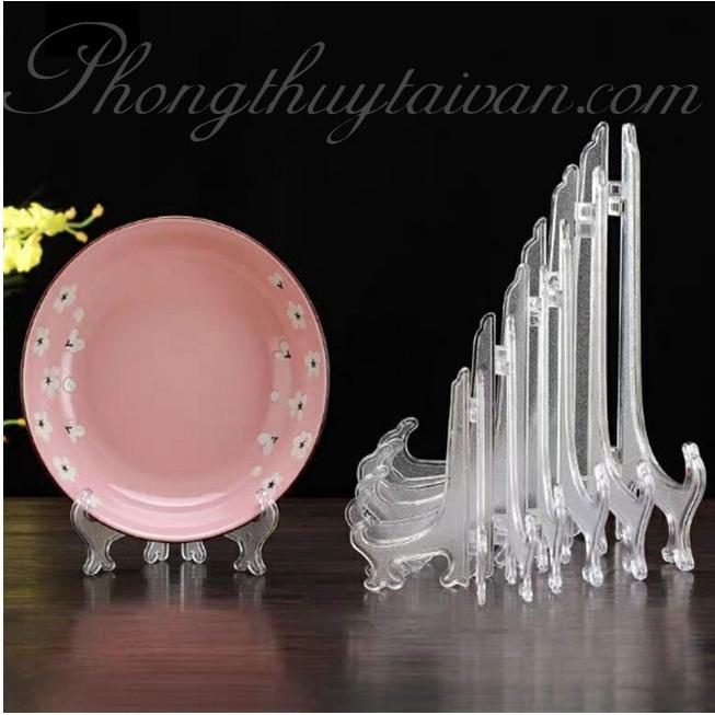 Đế Kẹp Nhựa 2 Chân Màu Trắng trang trí 15cm/20cm/27.5cm