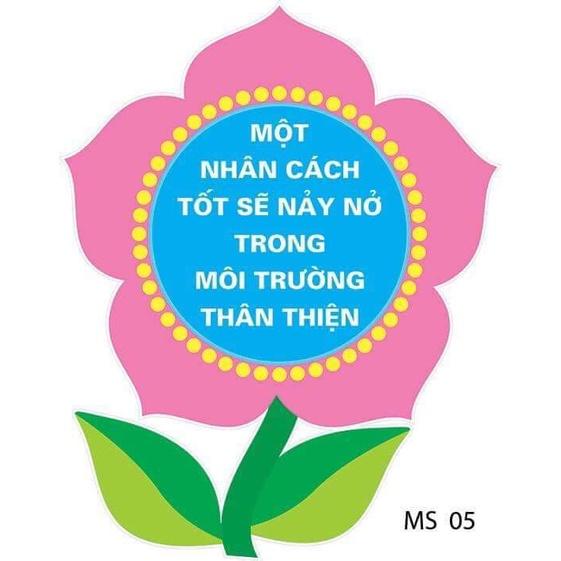 Decal hoa biểu ngữ