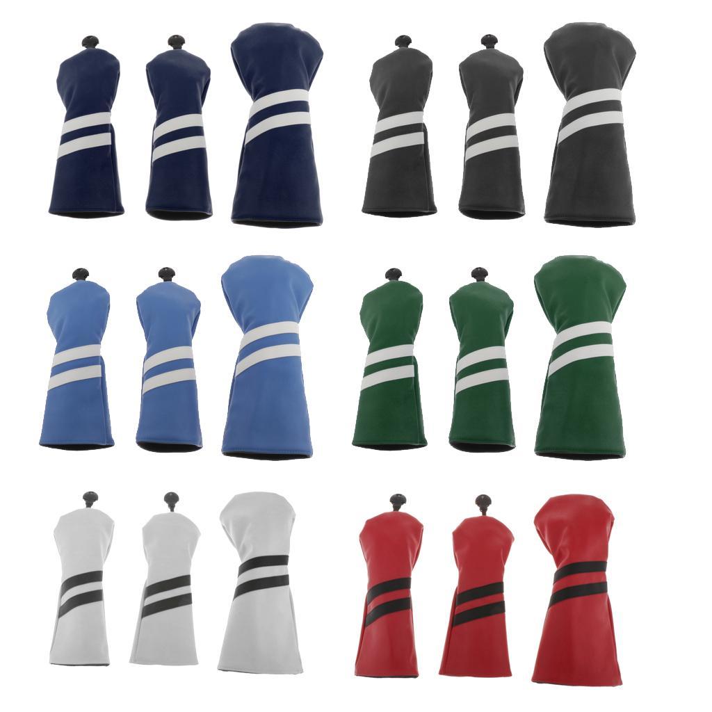 6x PU golf Cover 400cc Driver Headcover  Sleeves Accessories