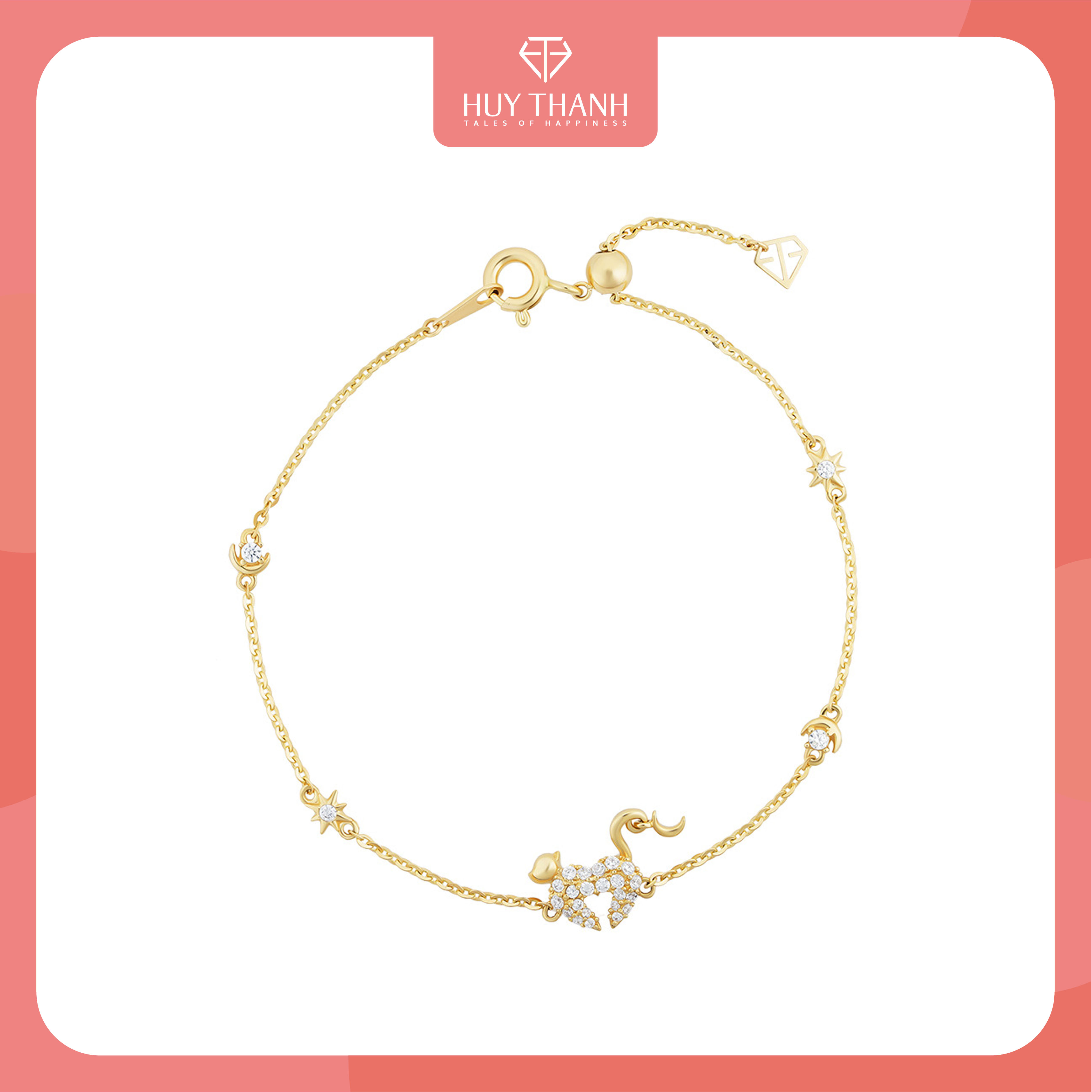 Lắc Tay Vàng 14k LPTB355 Huy Thanh Jewelry
