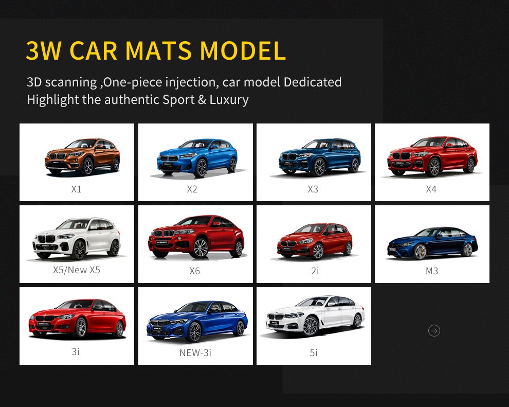 Thảm lót sàn xe ô tô dành cho BMW New 3 series 2019- nhãn hiệu Macsim 3W - chất liệu nhựa TPE đúc khuôn cao cấp - màu đen