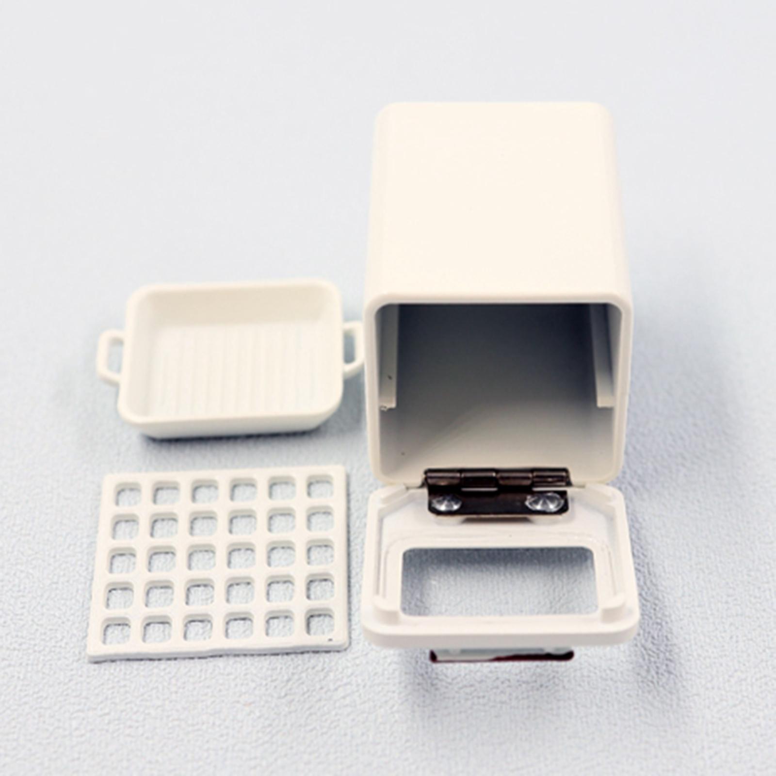 1:12 Dollhouse Microwave House for 1/8 Kitchen Accessory White