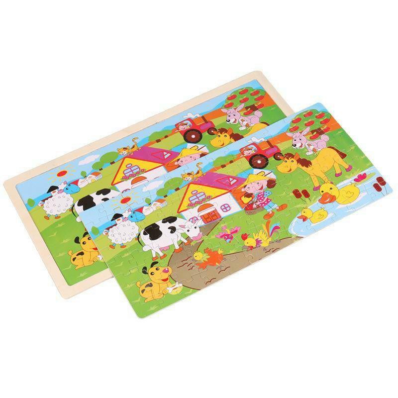 Tranh Ghép Gỗ Thông Minh 96 Mảnh Puzzle - Ghép 96 Mảnh Bằng Gỗ