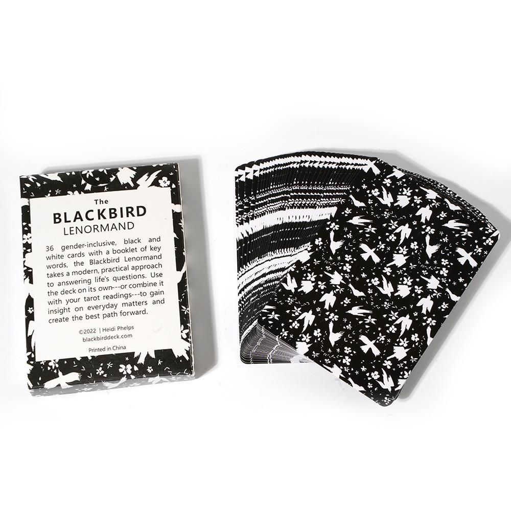Bộ bài Blackbird Lenormand 36 lá bài tặng đá thanh tẩy