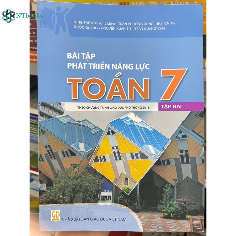Combo 2 cuốn sách Bài tập phát triển năng lực Toán 7 Tập 1 và Tập 2