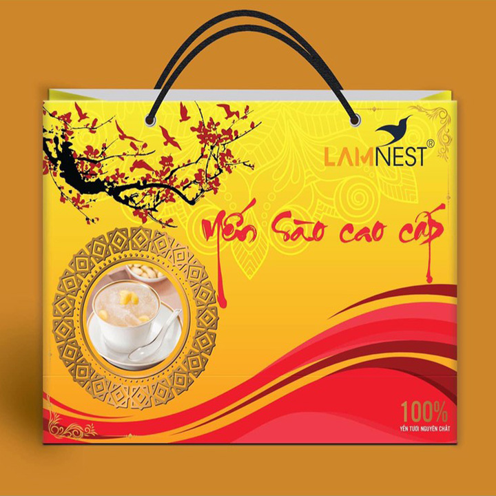 Hộp Quà Yến Sào LamNest Mix Vị - Lốc 6 Hủ Yến Chưng Sẵn Vị Ngẫu Nhiên