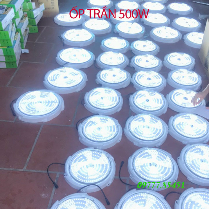 Đèn Năng Lượng Ốp Trần 500W, Tặng Kèm Điều Khiển Từ Xa - 097 .77.85 451 Tuổi thọ trên 50.000h