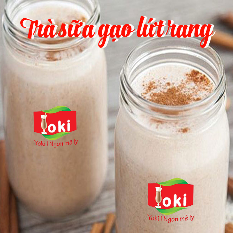 Trà sữa gạo lứt rang