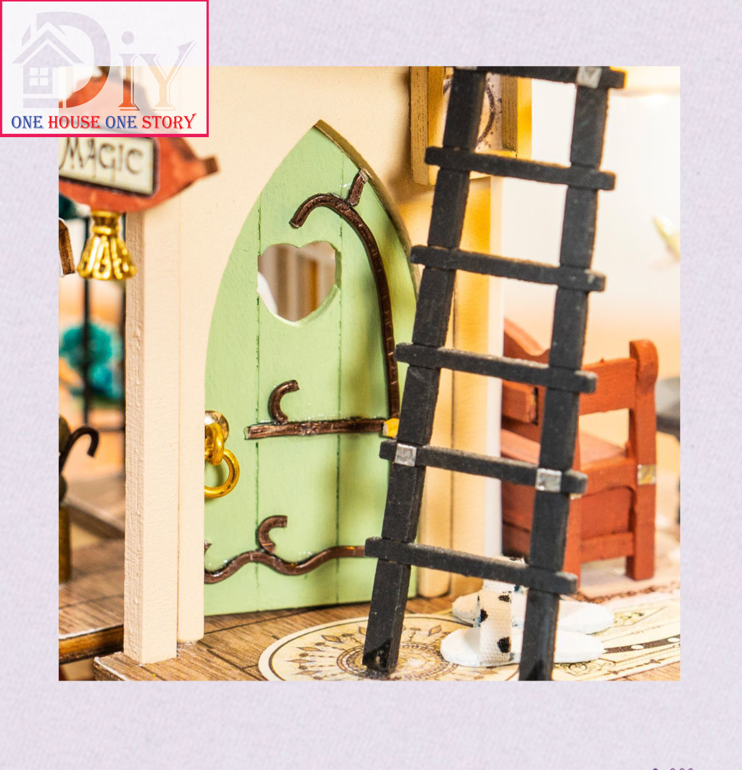 Mô hình chụp thủy tinh tự lắp ráp bằng gỗ 3D THẾ GIỚI HUYỀN ẢO - DOMED LOFT mã số DS001 - Quà tặng sinh nhật giáng sinh tự làm