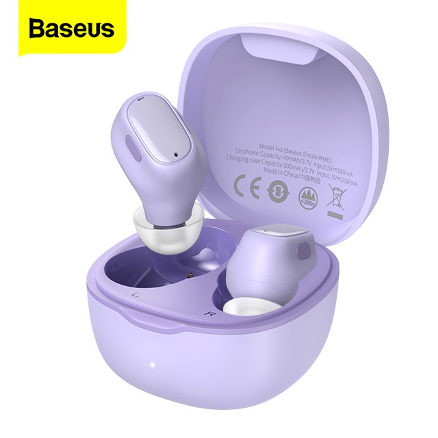Tai nghe bluetooth v5.0 cảm ứng chạm Baseus WM01 - tai nghe không dây chống ồn siêu bass cao cấp - hàng chính hãng