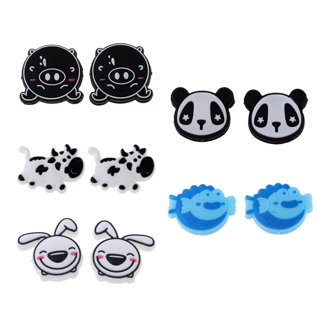 2 Pieces Tennis Racquet Shock Absorber Vibration Dampeners - Various Animal Shape