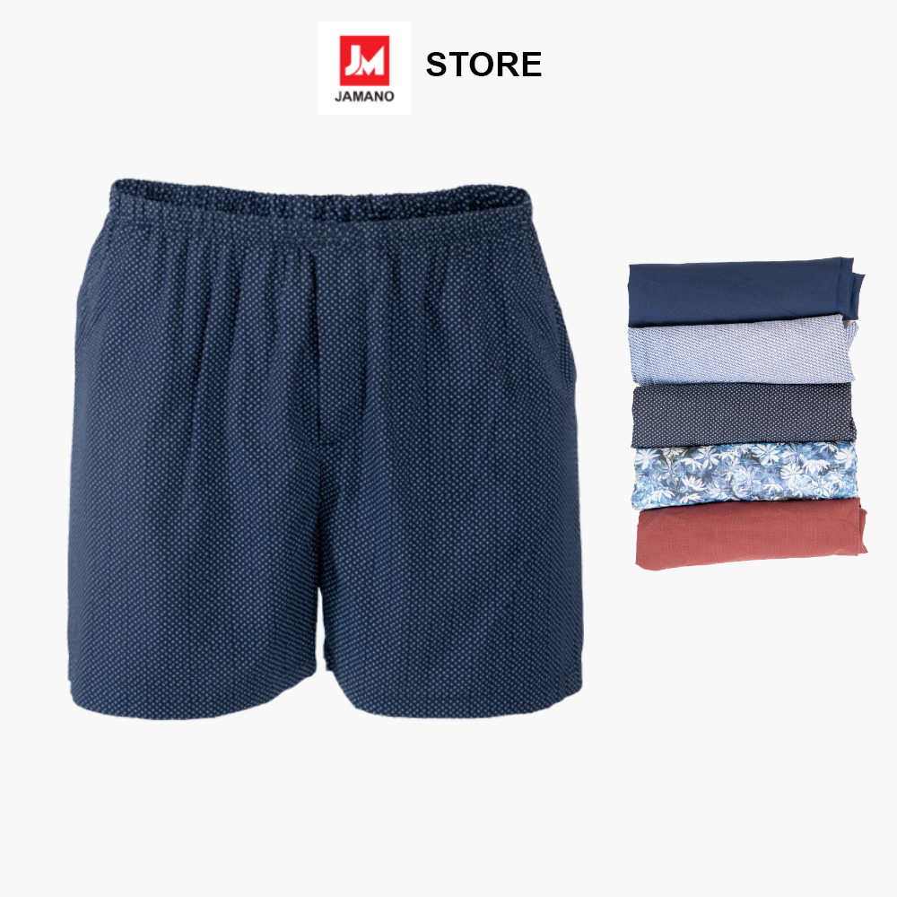 Quần đùi nam Cotton mặc nhà thoải mái thoáng mát JAMANO- 1 Chiếc MÀU NGẪU NHIÊN