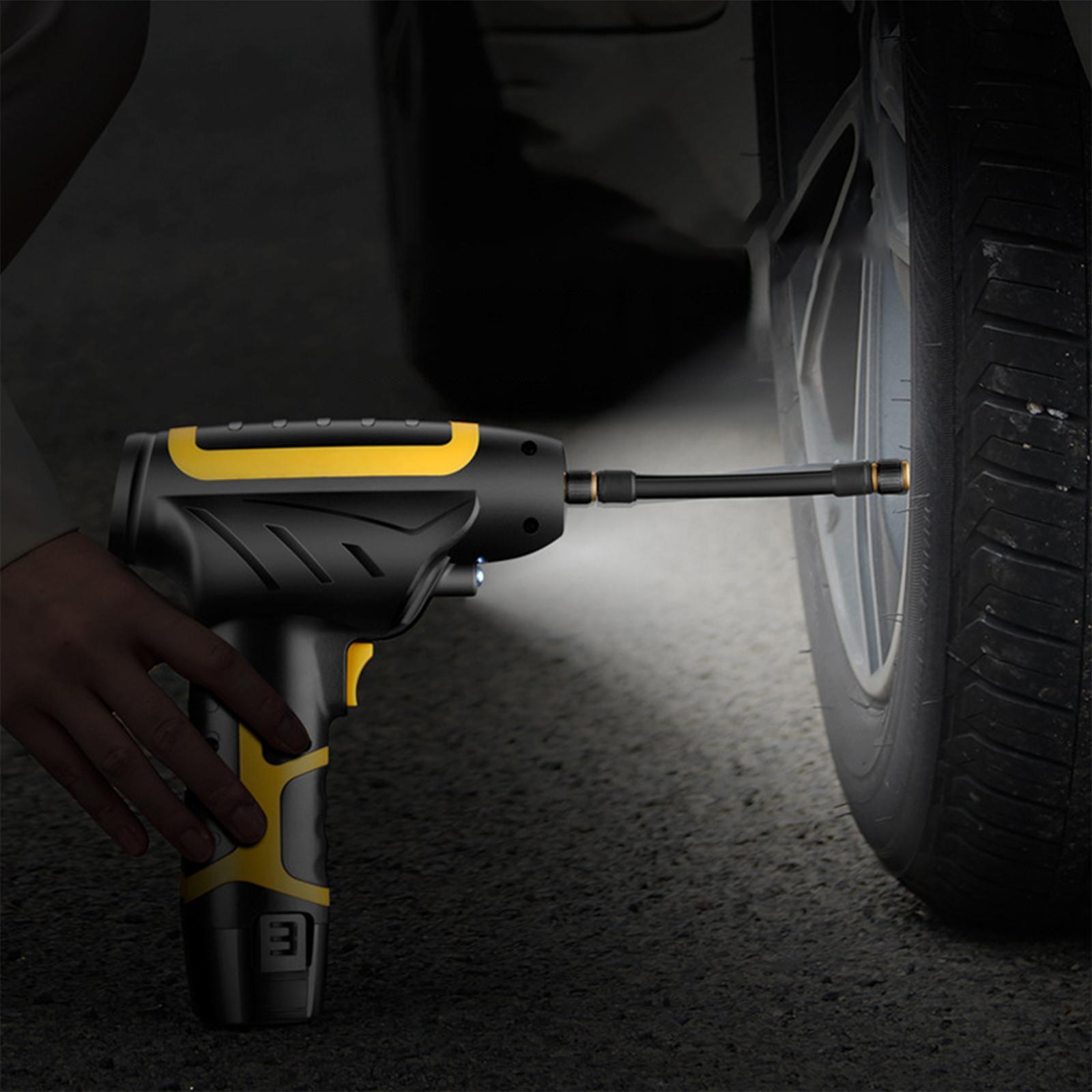 Auto Air Compressor Electric Handheld Tire Inflator Pump Fits for Vehicles Motorbikes