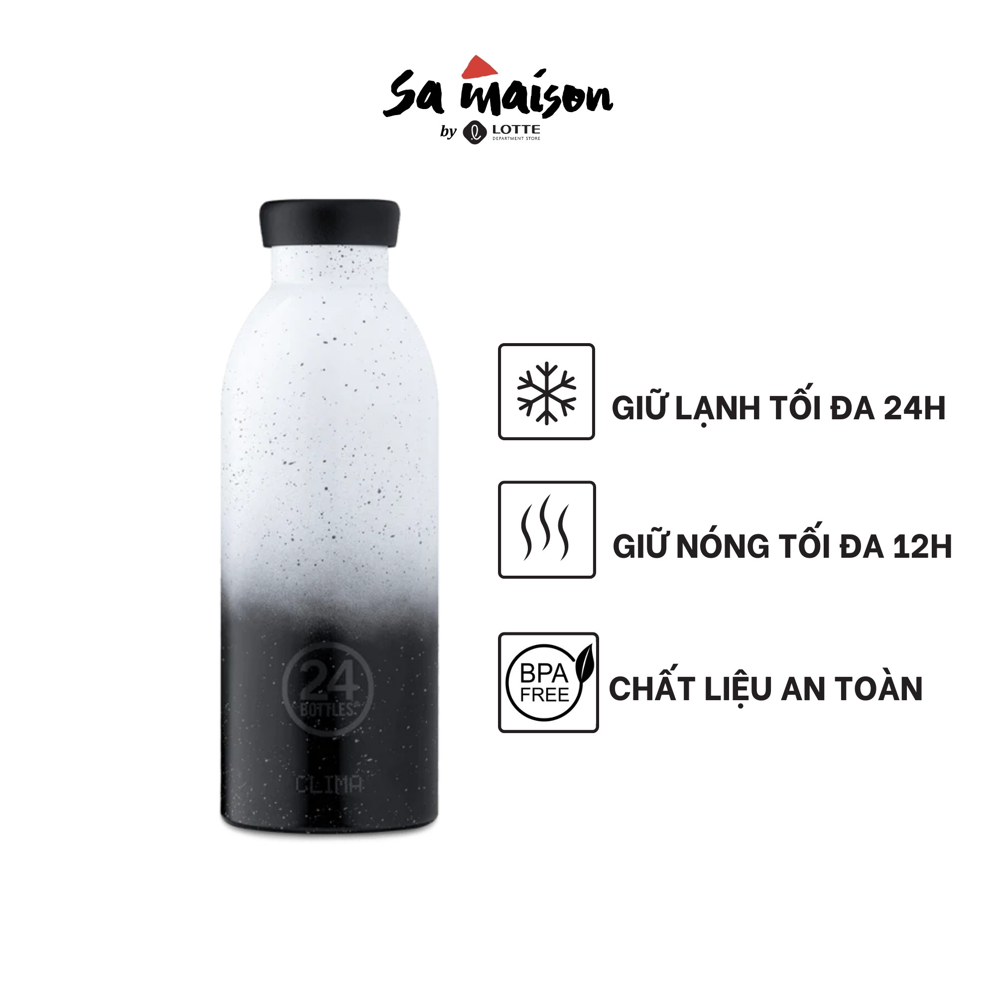 Bình giữ nhiệt chân không 24 Bottles Clima Eclipse 500ml