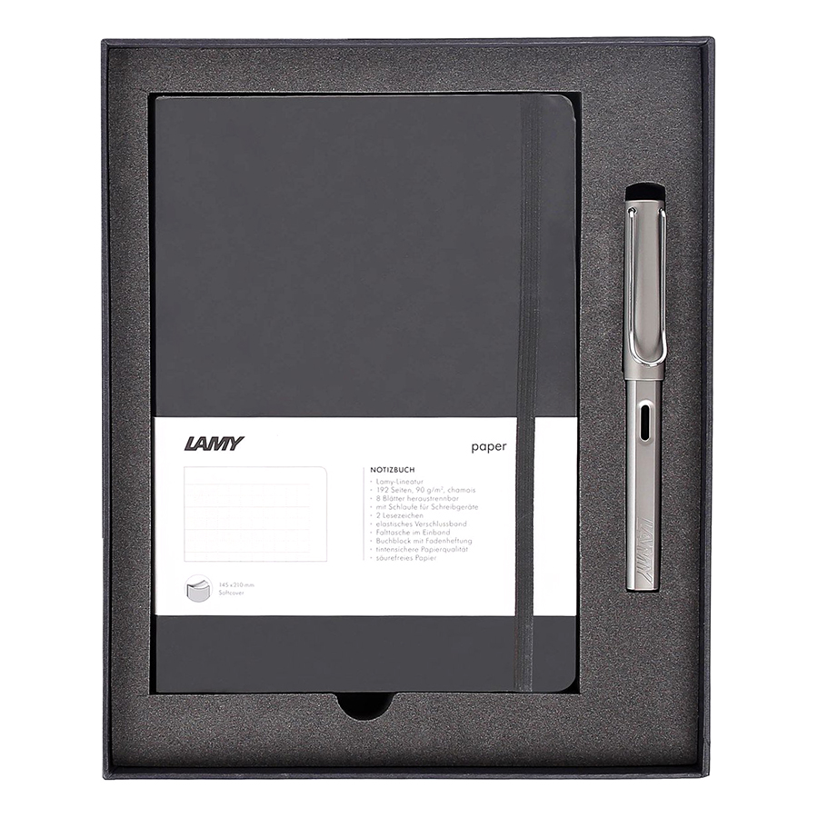 Gift Set Lamy Notebook A5 Softcover Black + Lamy Al-Star Graphite - GSNAl001