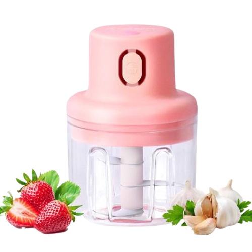 Máy Xay Đa Năng, Máy Xay Tỏi Ớt Mini Cầm Tay Sạc Pin Nhỏ Gọn Dung Tích 250ml