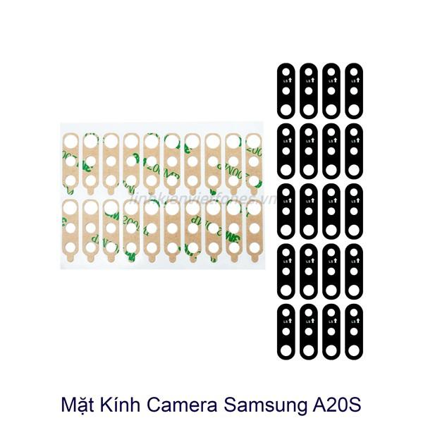 Kính camera thay thế cho Samsung A20S/A207 rời ĐEN