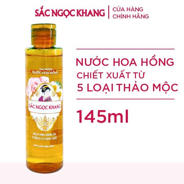 Nước Hoa Hồng Sắc Ngọc Khang 145ml chiết xuất từ 5 loại thảo dược giúp da cân bằng độ ẩm